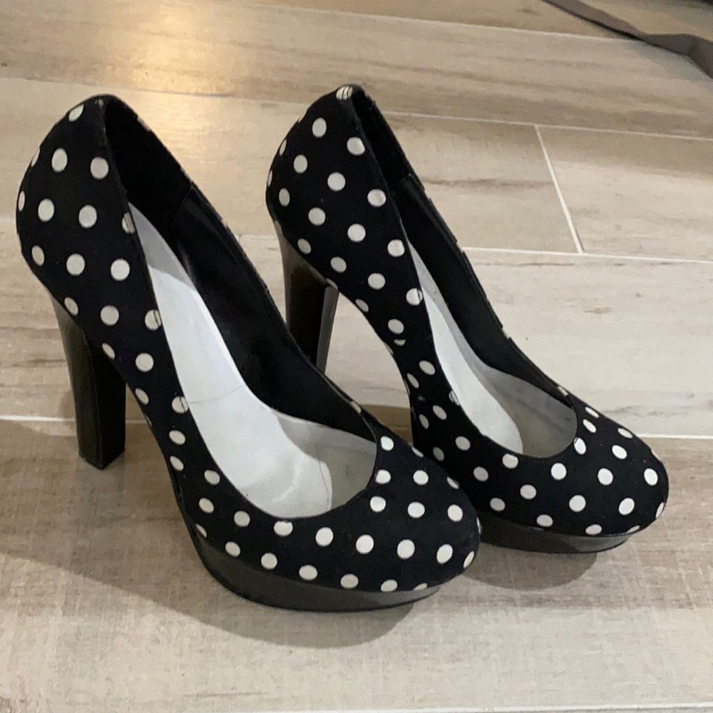 Polka dot heels